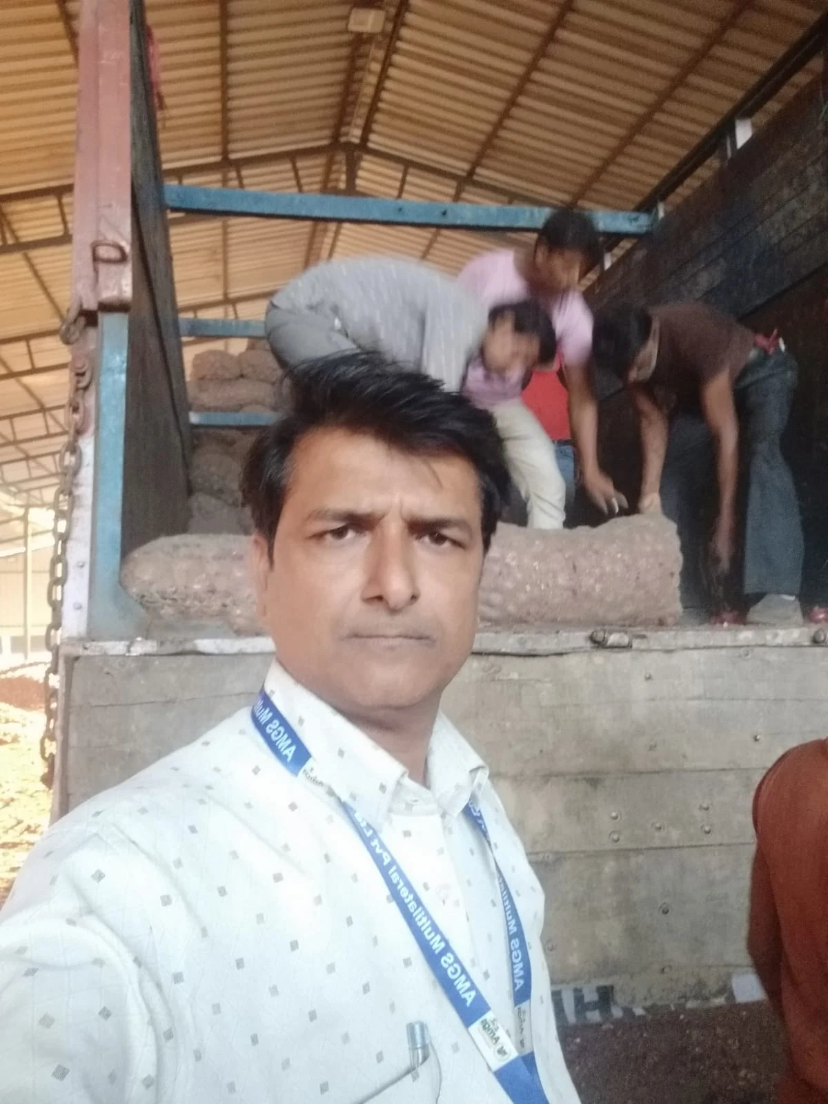 AMGS representative during loading operations